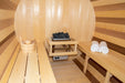 CT Tranquility Barrel Sauna View of the inside of the heater
