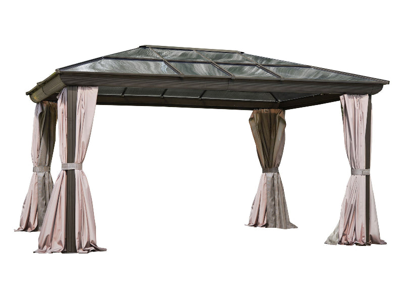 Gazebo Penguin Venus Gazebo 12 x 14 Brown