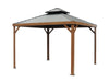 Gazebo Penguin Yosemite Gazebo with   metal roof on a white background