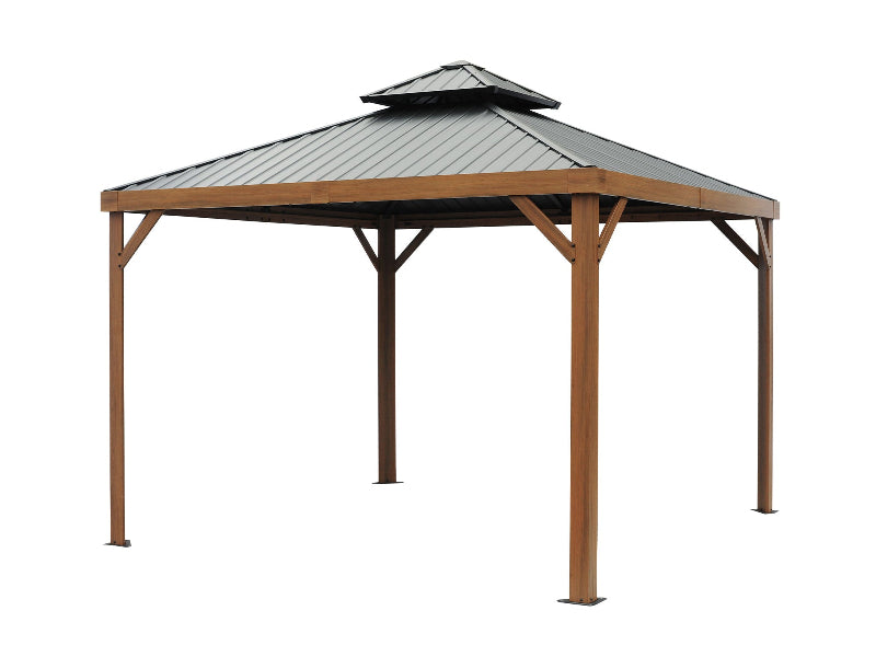 Gazebo Penguin Yosemite Gazebo with   metal roof on a white background