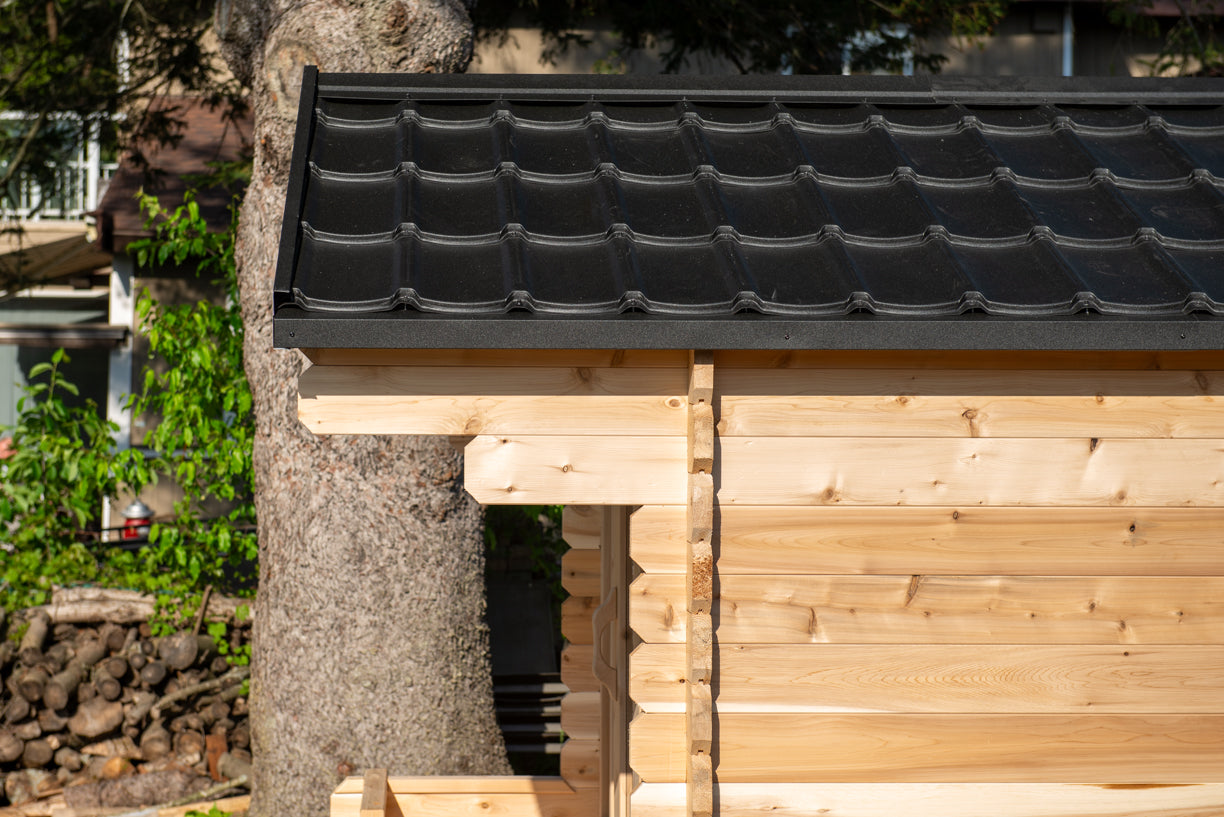Leisurecraft CT Georgian Cabin Electric Sauna with Porch
