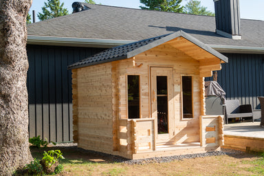 Leisurecraft CT Georgian Cabin Sauna with Porch