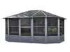 The gazebo Penguin Florence solarium 12x15 in slate 