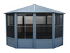 The penguin Florence  solarium 12x12 metal roof slate colour