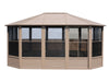 The penguin Florence solarium 12x15 metal roof sand colour 