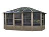 The penguin Florence solarium 12x15 polycarbonate roof sand colour